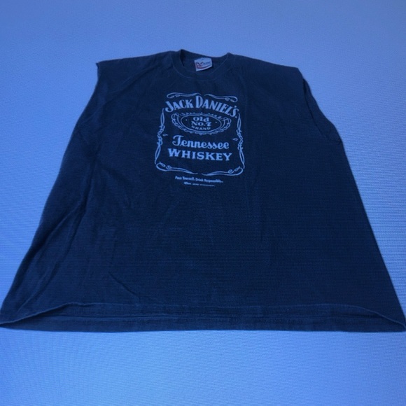 Jack Daniels Other - Jack Daniels Black Sleeveless Tank with White Logo